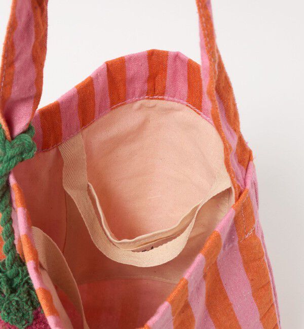 UNITED ARROWS green label relaxing「【別注】＜beej＞チャーム付き ストライプ トートバッグ / キッズ」|トートバッグ|