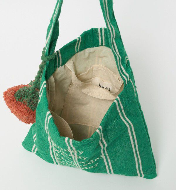 UNITED ARROWS green label relaxing「【別注】＜beej＞チャーム付き ストライプ トートバッグ / キッズ」|トートバッグ|