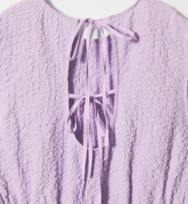 EMMEL REFINES「＜EMMEL REFINES＞EM フクレジャガード ノースリーブ ワンピース」|ワンピース|