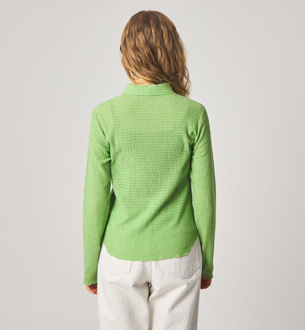 STEVEN ALAN「＜Steven Alan＞クレープ シャツ カーディガン」|カーディガン|