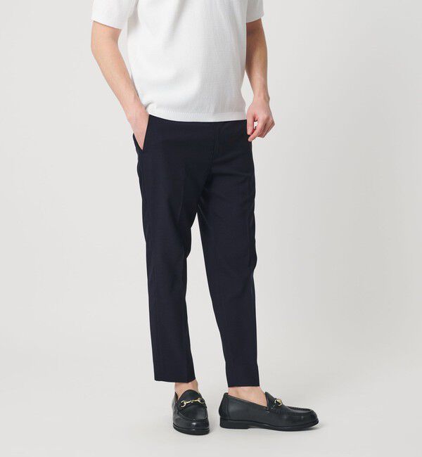 BEAUTY&YOUTH UNITED ARROWS「【WEB限定 WARDROBE SMART】 Reflax スキニー クロップドパンツ	」|スラックス|NAVY