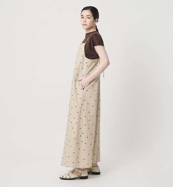 BEAUTY&YOUTH UNITED ARROWS「麻ブレンド ドット キャミワンピース」|ワンピース|