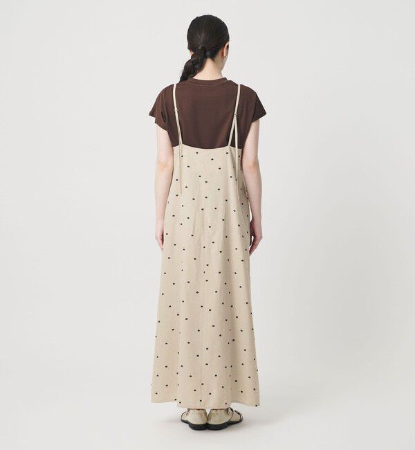BEAUTY&YOUTH UNITED ARROWS「麻ブレンド ドット キャミワンピース」|ワンピース|