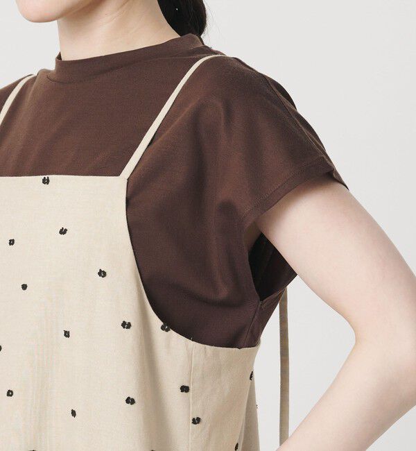 BEAUTY&YOUTH UNITED ARROWS「麻ブレンド ドット キャミワンピース」|ワンピース|