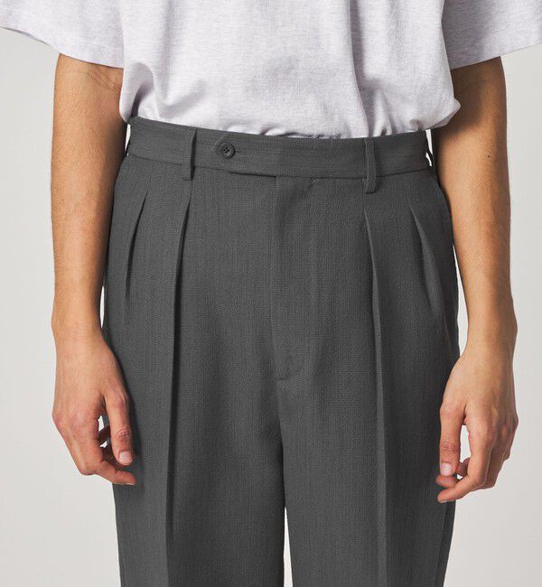 STEVEN ALAN「＜Steven Alan＞ PE/L BCR イン ツープリーツ ドレス トラウザーズ ハーフイージーII」|スラックス|