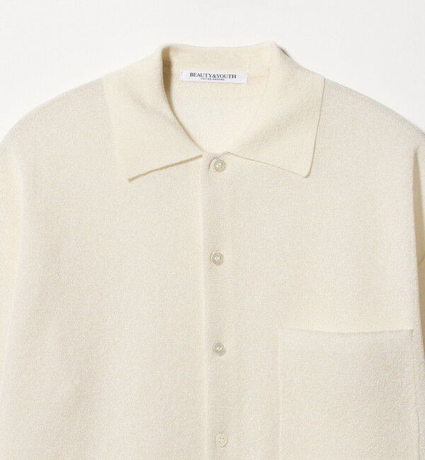 BEAUTY&YOUTH UNITED ARROWS「ミラノリブ ショートスリーブ シャツカーディガン ウォッシャブル」|カーディガン|