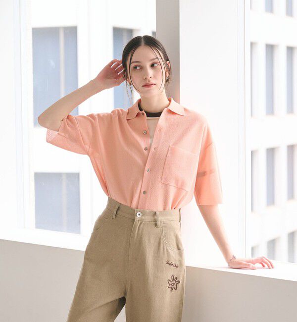 BEAUTY&YOUTH UNITED ARROWS「ミラノリブ ショートスリーブ シャツカーディガン ウォッシャブル」|カーディガン|