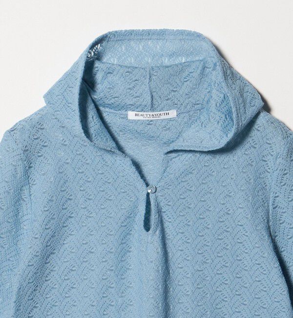 BEAUTY&YOUTH UNITED ARROWS「レース ショートスリーブ フーディ」|Tシャツ・カットソー|