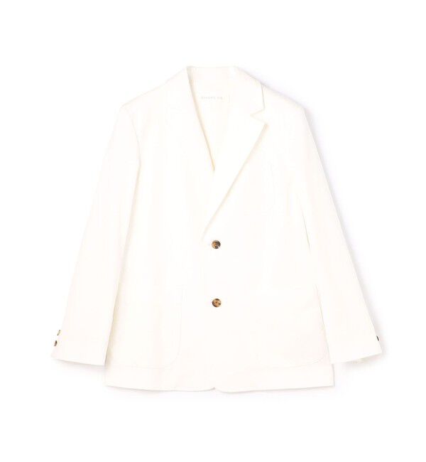 GALERIE VIE「ノンマーセライズドコットン テーラードジャケット」|テーラードジャケット|11 ホワイト