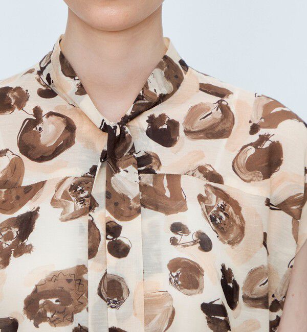 TOMORROWLAND collection「アンティークフルーツプリント 2wayボウタイブラウス」|シャツ・ブラウス|