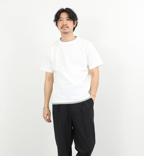 NOLLEY'S goodman「ケーブルニットダブルカラーTee 26SS」|Tシャツ・カットソー|
