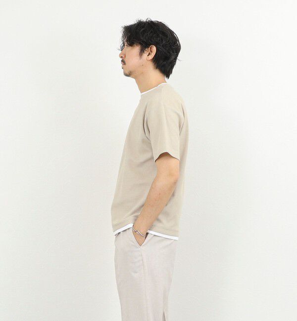 NOLLEY'S goodman「ケーブルニットダブルカラーTee 26SS」|Tシャツ・カットソー|