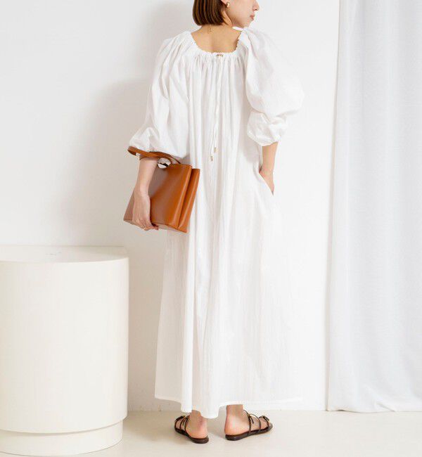 NOLLEY'S「【WEB限定】ウォッシャブルボリュームスリーブワンピース」|ワンピース|