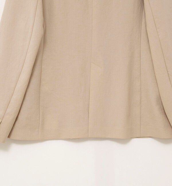 NOLLEY'S「《セットアップ対応》ストレッチツイルVネックジャケット」|ノーカラージャケット|