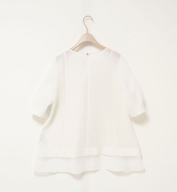 NOLLEY'S sophi「ウォッシャブルポコポコジャガードオーガンジープルオーバー」|シャツ・ブラウス|