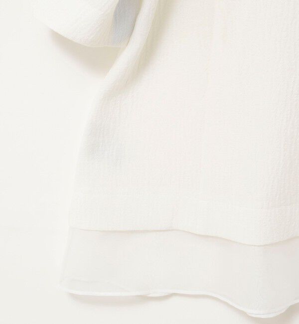 NOLLEY'S sophi「ウォッシャブルポコポコジャガードオーガンジープルオーバー」|シャツ・ブラウス|