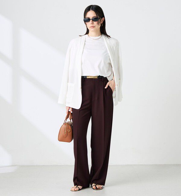 NOLLEY'S sophi「ウォッシャブルリネナチュールシアージャケット」|テーラードジャケット|