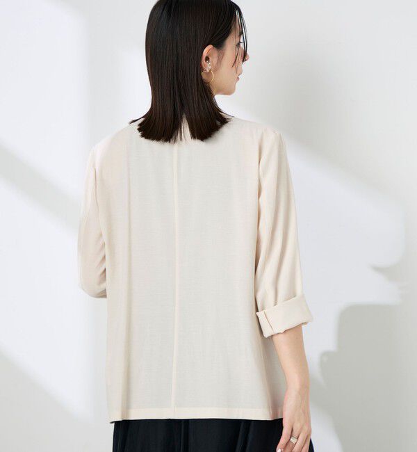 NOLLEY'S sophi「ウォッシャブルリネナチュールシアージャケット」|テーラードジャケット|