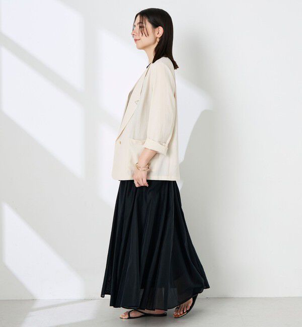 NOLLEY'S sophi「ウォッシャブルリネナチュールシアージャケット」|テーラードジャケット|