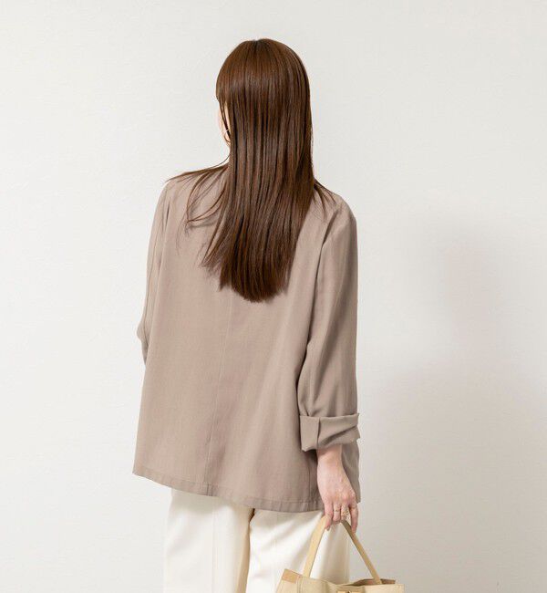 NOLLEY'S sophi「ウォッシャブルリネナチュールシアージャケット」|テーラードジャケット|