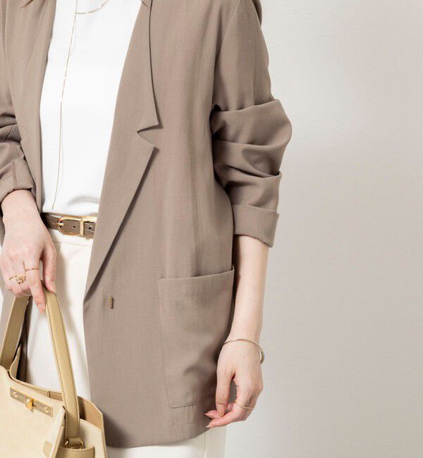 NOLLEY'S sophi「ウォッシャブルリネナチュールシアージャケット」|テーラードジャケット|