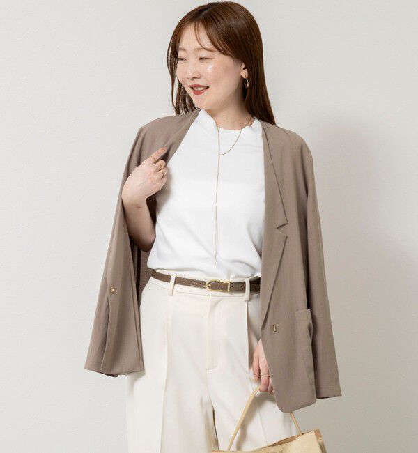 NOLLEY'S sophi「ウォッシャブルリネナチュールシアージャケット」|テーラードジャケット|
