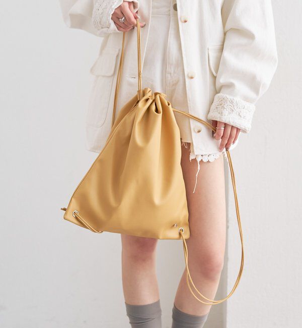  「プレート付きナップザック」|トートバッグ|