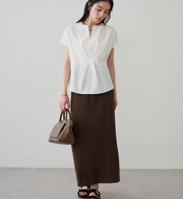  「フロントタックブラウス」|シャツ・ブラウス|
