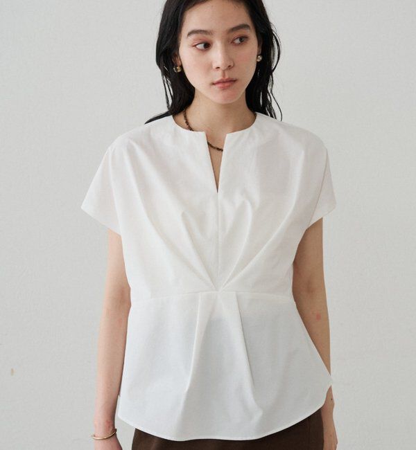  「フロントタックブラウス」|シャツ・ブラウス|