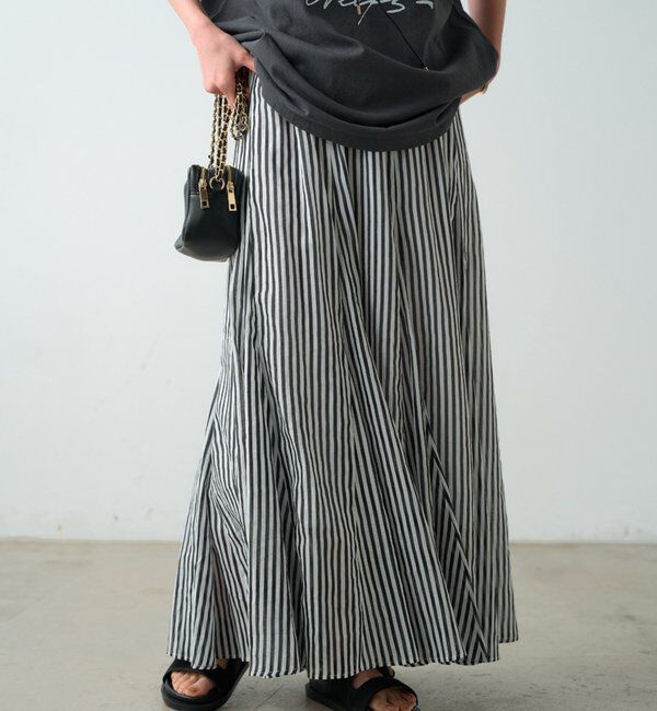  「リネンフレアスカート」|スカート|