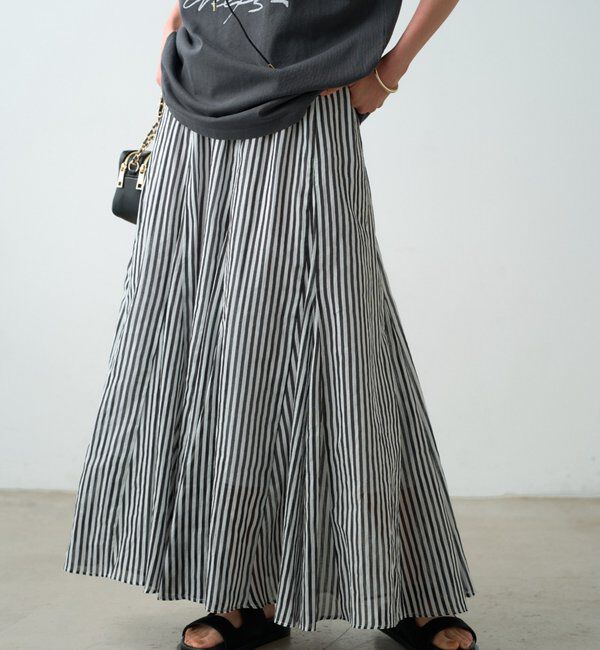  「リネンフレアスカート」|スカート|