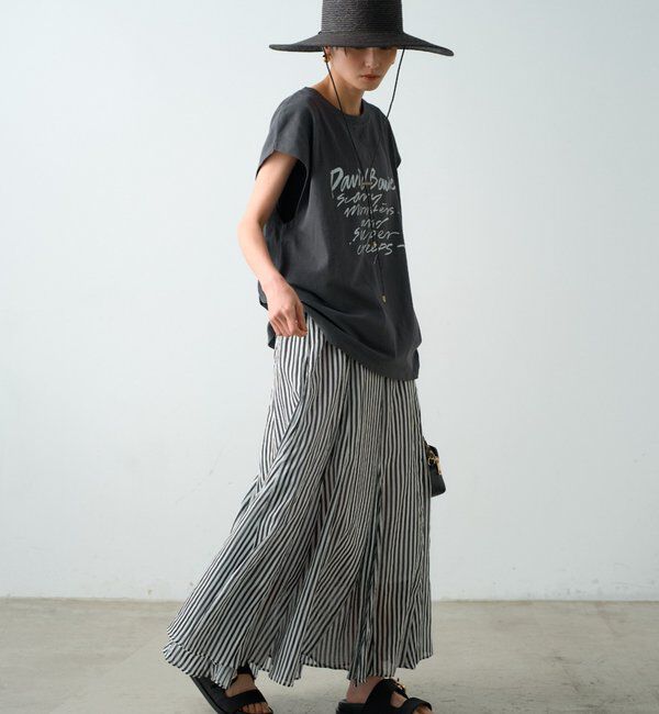  「リネンフレアスカート」|スカート|