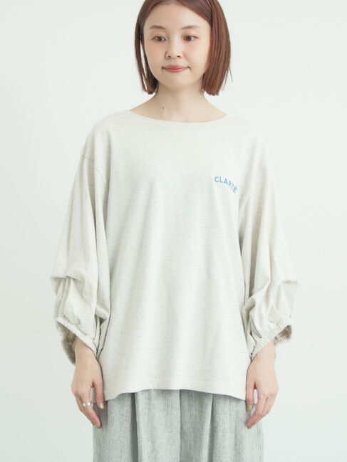 Samansa Mos2「袖タックTシャツ」|Tシャツ・カットソー|