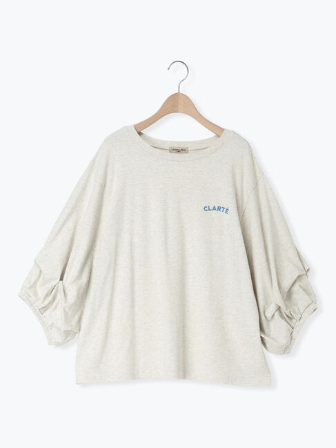 Samansa Mos2「袖タックTシャツ」|Tシャツ・カットソー|