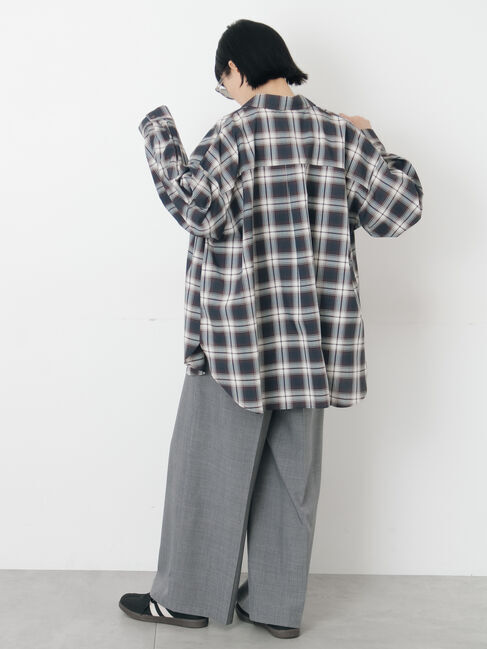 Samansa Mos2「【イージーケア、接触冷感】タックワイドパンツ」|その他|