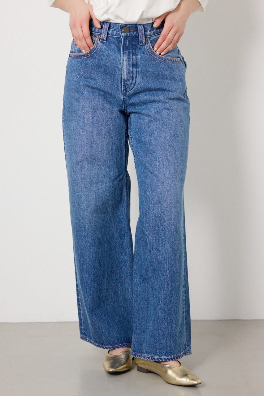 RODEO CROWNS「カラーステッチダボパンツ」|デニム|