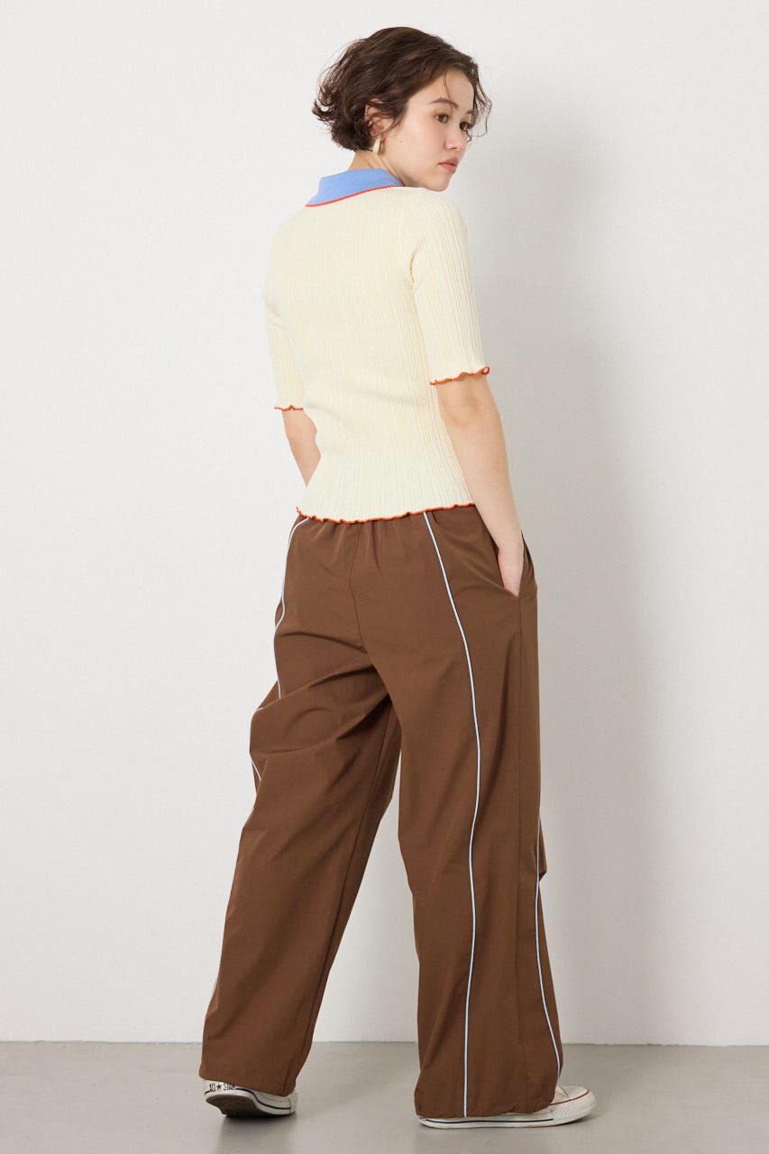 RODEO CROWNS「バイカラーポロニット」|ニット・セーター|