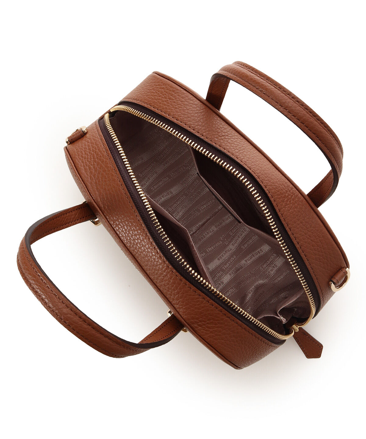 Samantha Thavasa「イタリアンシュリンクレザー ボストンバッグ」|ハンドバッグ|