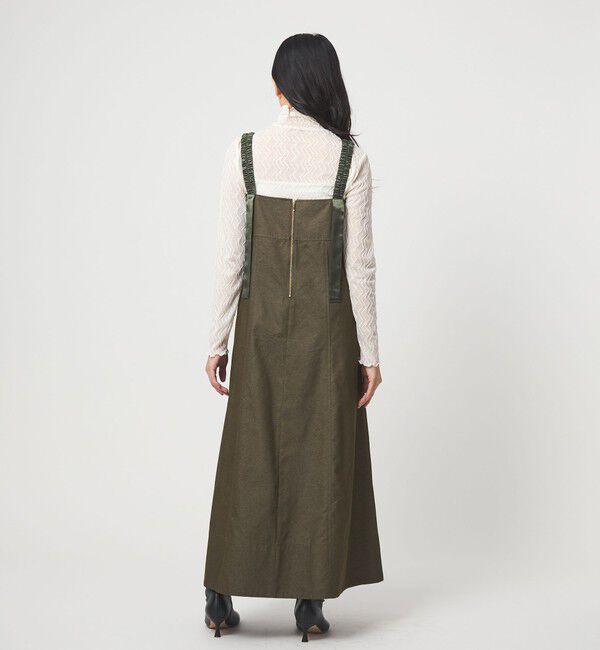 EMMEL REFINES「＜EMMEL REFINES＞EM ギャザーストラップ ジャンパースカート」|ワンピース|