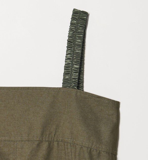 EMMEL REFINES「＜EMMEL REFINES＞EM ギャザーストラップ ジャンパースカート」|ワンピース|