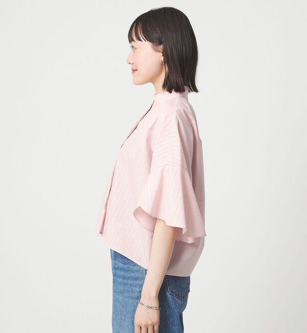 UNITED ARROWS green label relaxing「フレアスリーブ ブラウス 接触冷感」|シャツ・ブラウス|