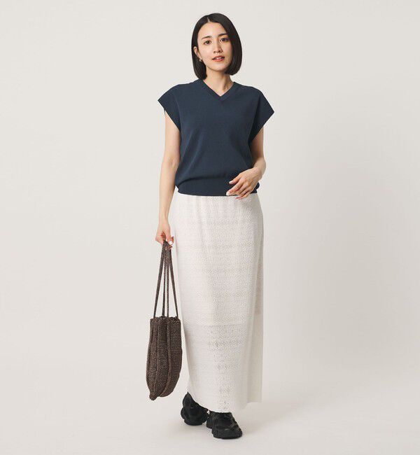 BEAUTY&YOUTH UNITED ARROWS「フルニードル フレンチスリーブ ニットプルオーバー ウォッシャブル」|ニット・セーター|