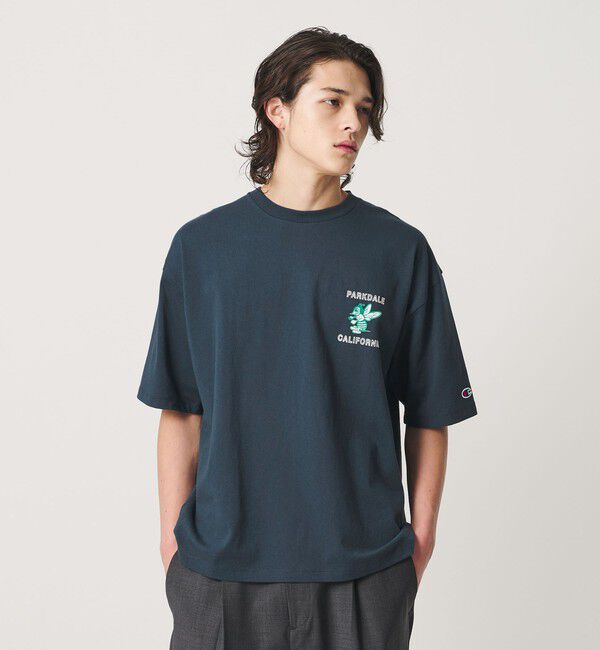 BEAUTY&YOUTH UNITED ARROWS「＜CHAMPION&times;BEAUTY&YOUTH＞フロッキー Tシャツ」|Tシャツ・カットソー|NAVY