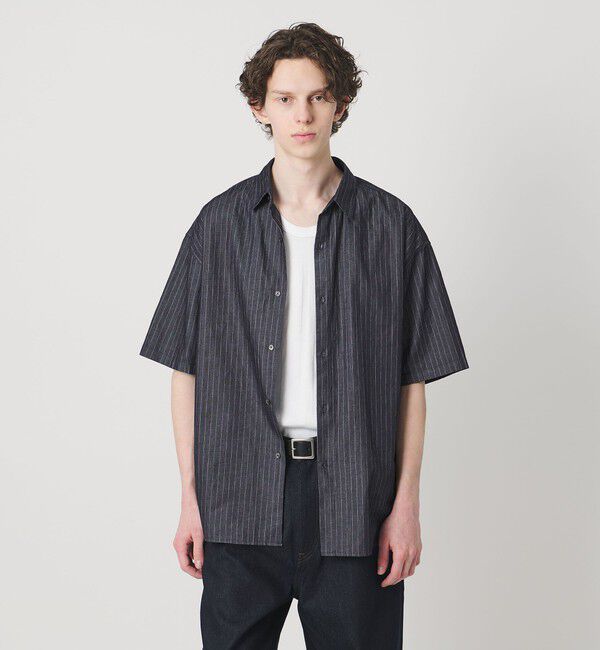 MONKEY TIME「4オンス ストライプ デニム シャツ」|シャツ・ブラウス|