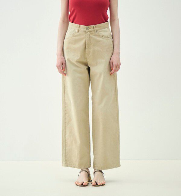 MACPHEE「ウォッシュドチノ ストレートパンツ」|チノ|