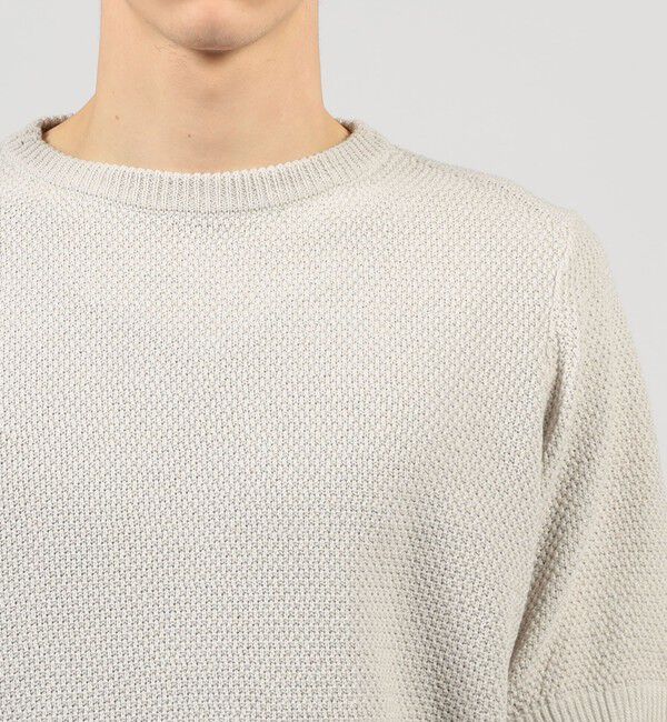 TOMORROWLAND MENS「TOMORROWLAND tricot コットンリネン クルーネックプルオーバーニット」|ニット・セーター|