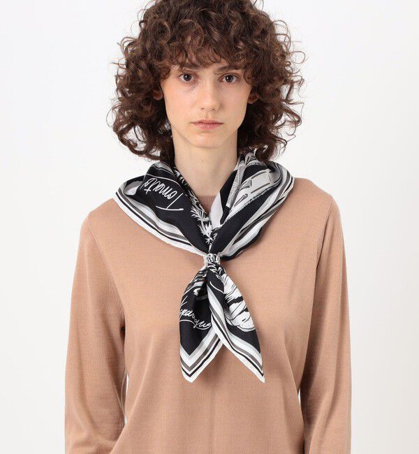 TOMORROWLAND GOODS「manipuri VEGETABLES シルクスカーフ」|バンダナ・スカーフ|