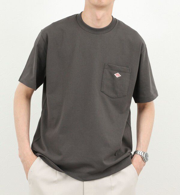 NOLLEY'S goodman「【DANTON/ダントン】POCKET T-SHIRT SOLID 26SS（DT-C0198TCB SOLID）」|Tシャツ・カットソー|チャコールグレー