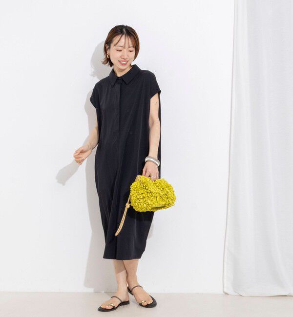 NOLLEY'S「ウォッシャブル襟付きコクーンワンピース」|ワンピース|