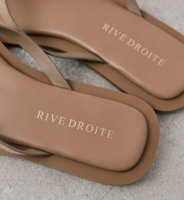  「予約【モードな印象に】スクエアトングコンビサンダル」|サンダル|